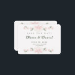 Personalized Blush Floral Save the Date Card セーブザデート<br><div class="desc">This personalized blush floral save the date card is perfect for a romantic spring or garden wedding. Customize your names and date to create an elegant wedding announcement your guests will love. Perfect for spring, garden, and classic weddings, this elegant floral design blends softness and refinement while keeping the layout...</div>