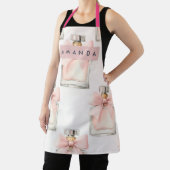 Personalized Blush Perfume Bottle Coquette Pattern エプロン (インサイチュ)