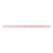 Personalized Blush Pink Ribbon with Gold Name Text サテンリボン (正面)