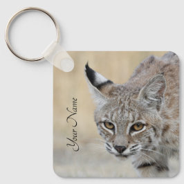 Personalized Bobcat Keychain - Add Your Name キーホルダー