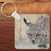 Personalized Bobcat Keychain - Add Your Name キーホルダー (正面)
