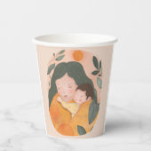 Personalized Boho Botanical Watercolor Celebration 紙コップ (正面)