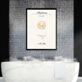 Personalized Boho Cancer Zodiac Constellation ポスター