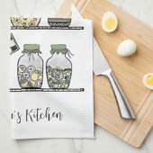 Personalized Boho Chic Modern Farmhouse Decor キッチンタオル (四つ折り)