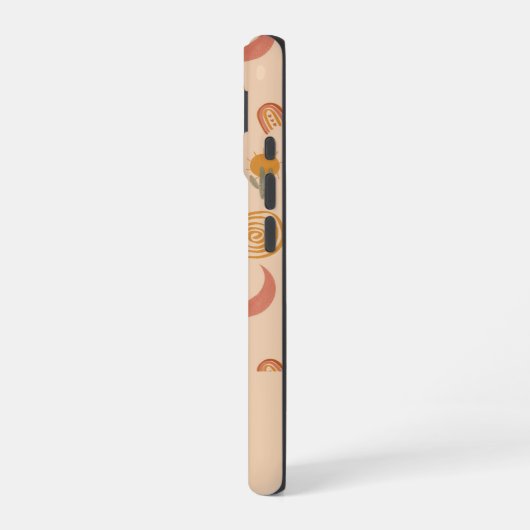 Personalized Boho Desert Sun Pattern Phone Case iPhone 16ケース (左側面)