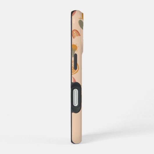 Personalized Boho Desert Sun Pattern Phone Case iPhone 16ケース (右側面)