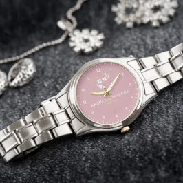 Personalized Boho Monogram Couples  腕時計