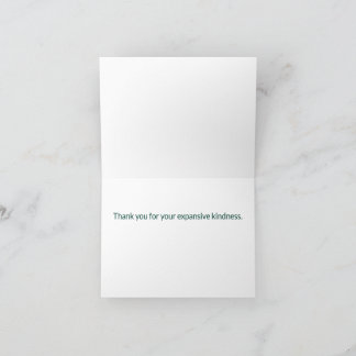 Personalized Boho Mountain Thank You Card サンキューカード