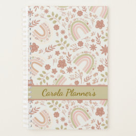 Personalized Boho Rainbow Planner プランナー手帳