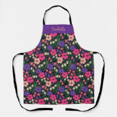 Personalized Bold Leopard Print Apron エプロン (正面)