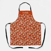 Personalized Bold Leopard Print Apron エプロン (正面)