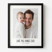 Personalized Bonus Dad Photo | Custom Step Dad ポスター