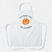 Personalized Boo Crew Pumpkin – Personalized エプロン (正面)