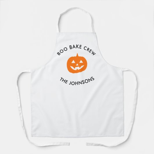 Personalized Boo Crew Pumpkin – Personalized エプロン (正面)