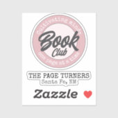 Personalized Book Club Name + Logo シール (シート)