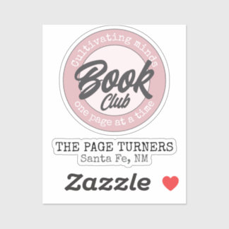 Personalized Book Club Name + Logo シール