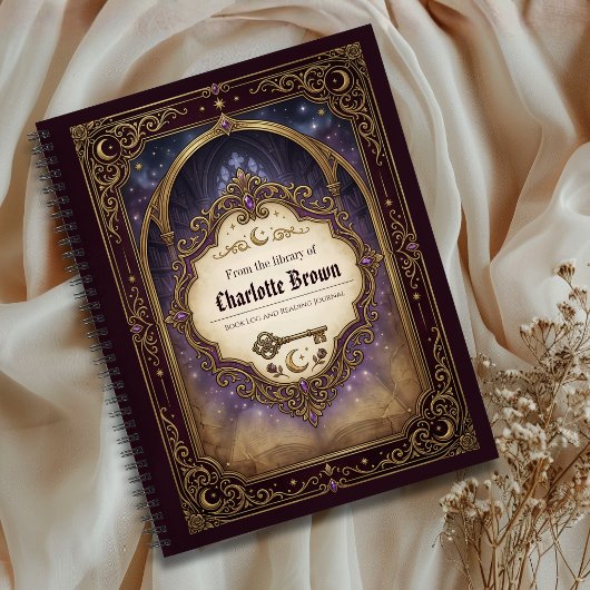 Personalized Book Log Fantasy Reading Journal ノートブック