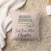 Personalized Book Lover “Just One More Chapter クッション (ブランケット)
