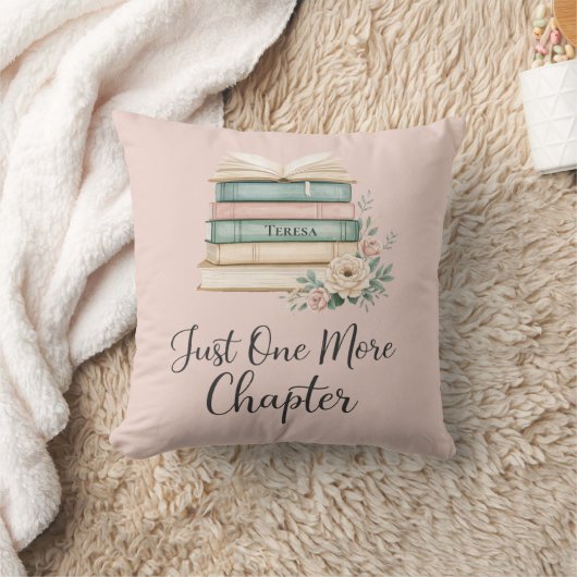 Personalized Book Lover “Just One More Chapter クッション (ブランケット)