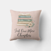 Personalized Book Lover “Just One More Chapter クッション (裏面)