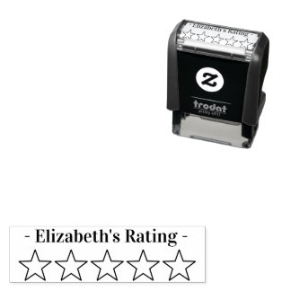 Personalized Book or Movie Review 5 Star Rating セルフインキングスタンプ