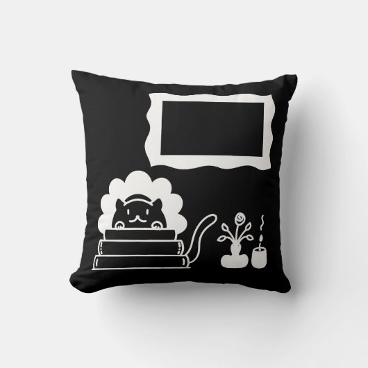 Personalized Book Titles and Picture Frame クッション (正面)