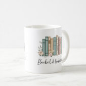 Personalized “Booked & Unbothered” Reader Gift コーヒーマグカップ (正面右)