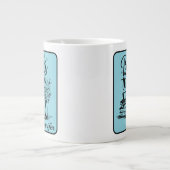 Personalized Books Are My Therapy Bookworms Blue ジャンボコーヒーマグカップ (正面)