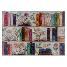 Personalized Bookshelf Kitchen Cutting Board カッティングボード