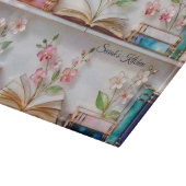 Personalized Bookshelf Kitchen Glass Cutting Board カッティングボード (角)