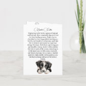 Personalized Border Collie Christmas Card- 5" x 7" サンキューカード (裏面)
