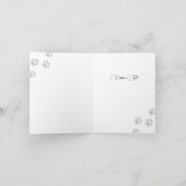 Personalized Border Collie Christmas Card- 5" x 7" サンキューカード (内部)