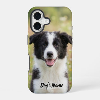 Personalized Border Collie Photo and Name  iPhone 16ケース