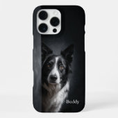 Personalized Border Collie Portrait iPhoneケース (裏面)
