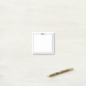 Personalized Border Monogram Stationery ポストイット (デスク上)