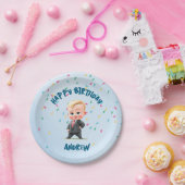Personalized Boss Baby Birthday Paper Plates ペーパープレート (パーティー)
