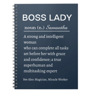 Personalized Boss Lady Definition Notebook Funny ノートブック