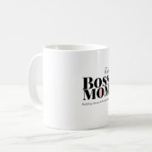 Personalized Boss Mom Mug – Custom Strong Mom Gift コーヒーマグカップ (正面左)