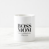 Personalized Boss Mom Mug – Custom Strong Mom Gift コーヒーマグカップ (中央)