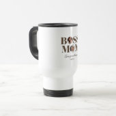 Personalized Boss Mom Photo – Custom MoM Gift トラベルマグ (正面左)