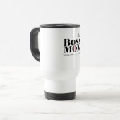 Personalized Boss Mom Travel Mug – Custom Mom Gift トラベルマグ (正面左)