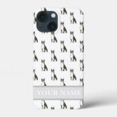 Personalized Boston Terrier Frenchton Case-Mate iPhoneケース (裏面)