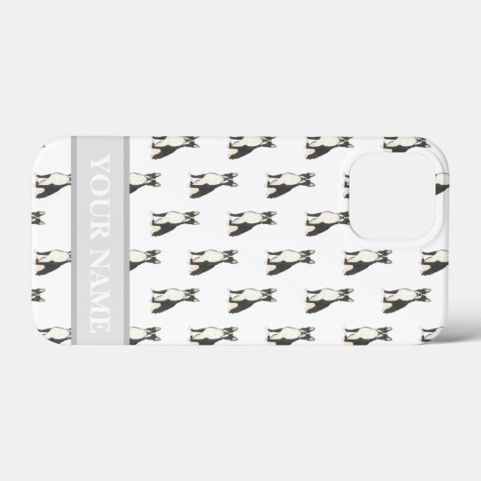 Personalized Boston Terrier Frenchton Case-Mate iPhoneケース (裏面 (横))