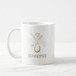Personalized Botanical Easter Mug Elegant Gift コーヒーマグカップ