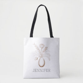 Personalized Botanical Easter Tote Bag  トートバッグ