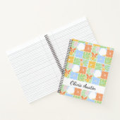 Personalized Botanical Floral Personalized Botanic ノートブック (内部)