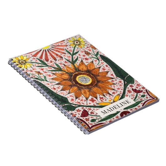 Personalized Botanical Notebook ノートブック (右側)