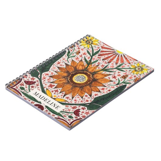 Personalized Botanical Notebook ノートブック (左側)