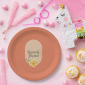Personalized Botanical Party Plate ペーパープレート (パーティー)