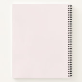 Personalized Botanical Pink Gratitude Journal ノートブック (裏面)